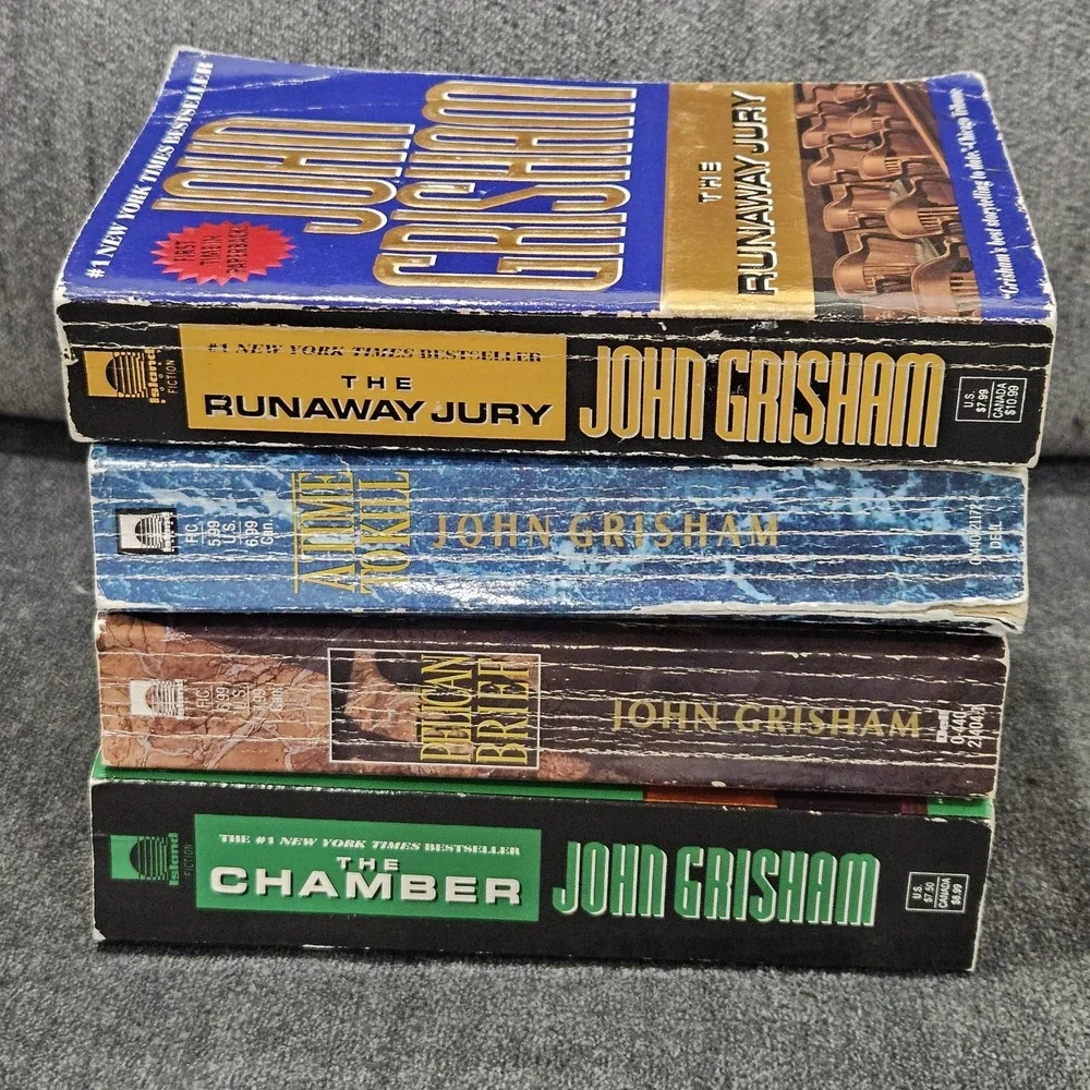 Lot‎ of 4 John Grisham Books: The Chamber- The Runaway Jury- A Time To Kill +